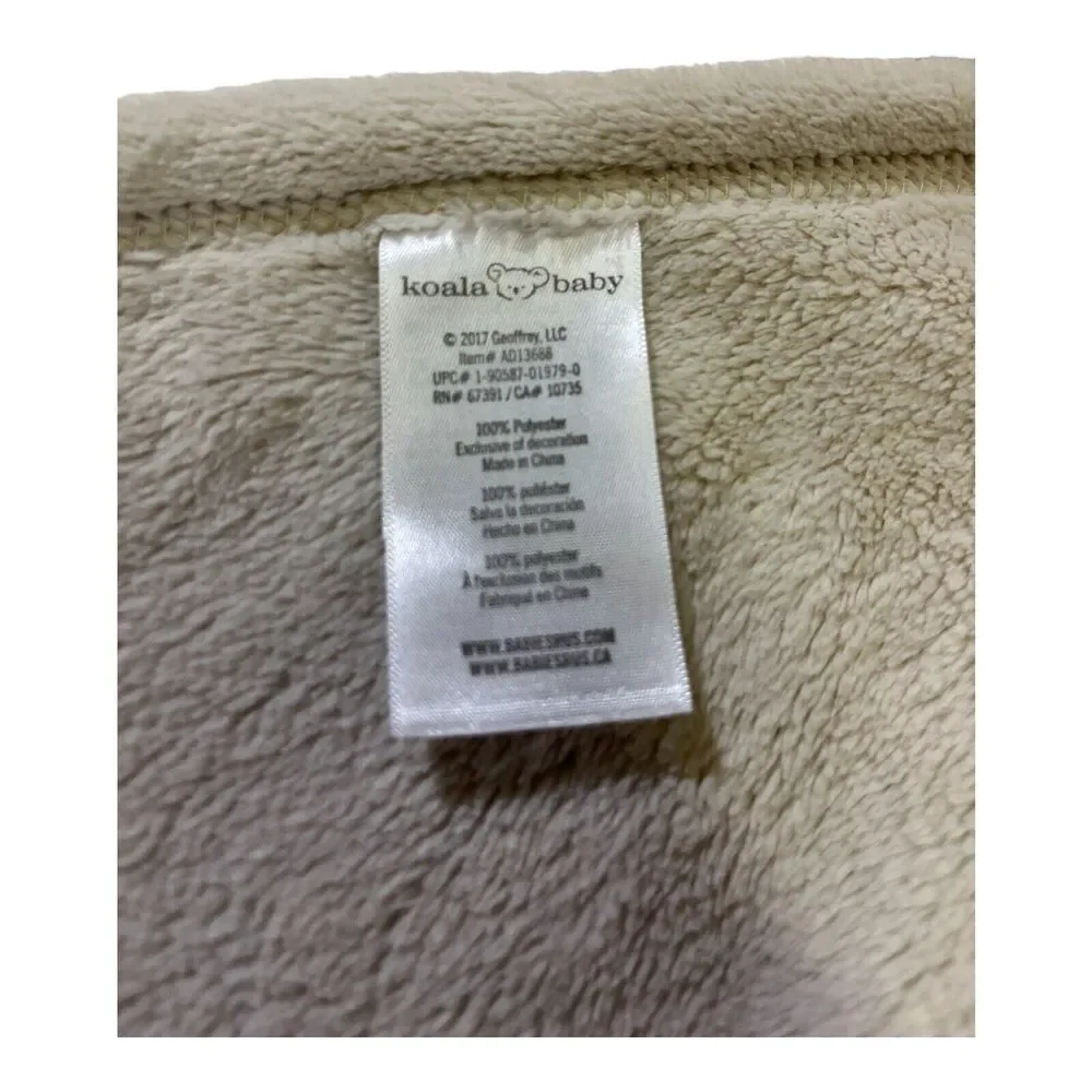 Koala Baby Lion Baby Blanket Beige Tan Lovey Orange Soft Fleece